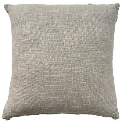 Kirkland's Light Gray Distressed Diamond Pillow In Gray