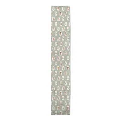 Kirkland's Bunny And Flower Dot Easter Table Runner In Multi