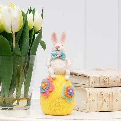 Kirkland's Balancing Bunny Figurine In Multi
