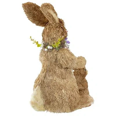 Kirkland's Mommy And Baby Bunny Figurine In Brown