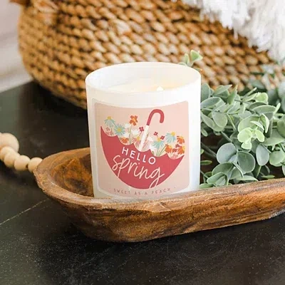 Kirkland's Hello Spring Sweet Peach 2-wick Jar Candle In Multi