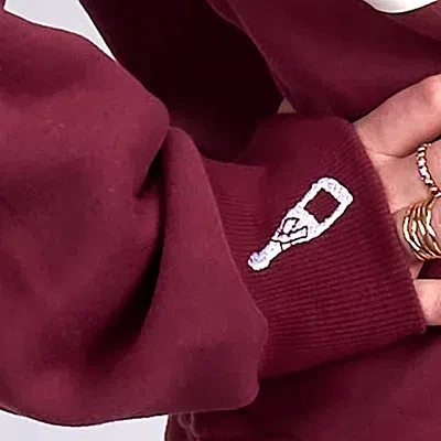 Kirkland's Sunday Funday Small Sweatshirt In Burgundy