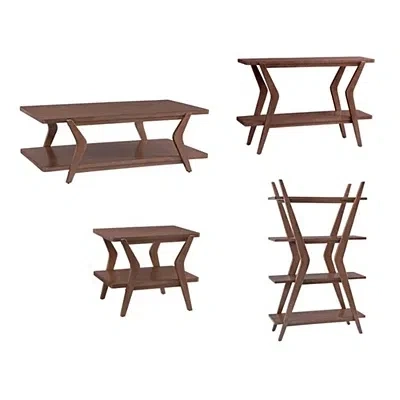 Kirkland's Angular Stratton Console Table In Brown