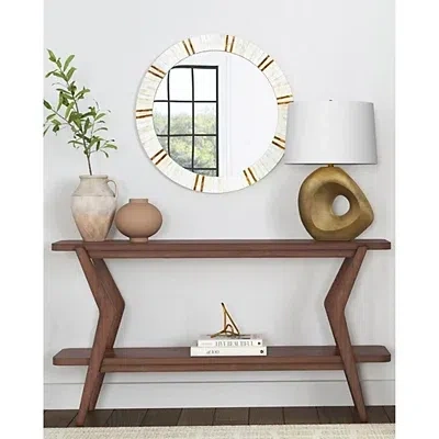 Kirkland's Angular Stratton Console Table In Brown