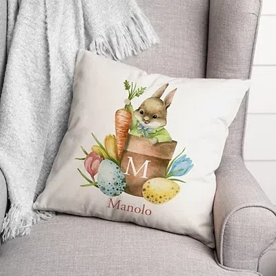 Kirkland's Personalized Garden Bunny Pillow In Multi