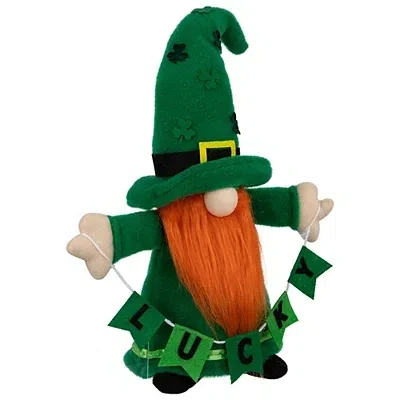 Kirkland's Gnome Figurine With Lucky Sign In Multi