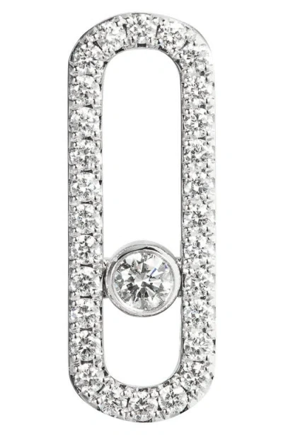 Messika Move Uno Diamond Pavé Stud Earrings In Gold