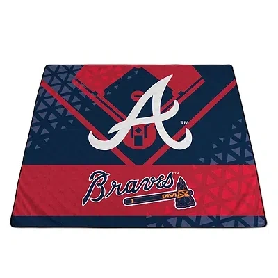 Kirkland's Atlanta Braves Picnic Blanket & Drawstring Bag Set In White