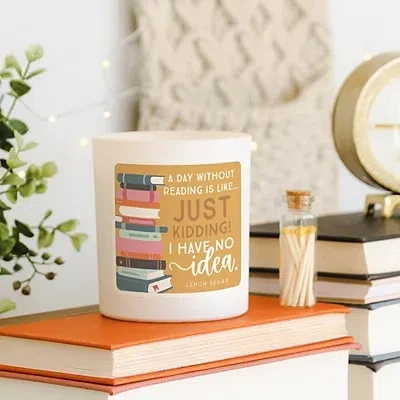 Kirkland's Day Without Reading Lemon Sugar 2-wick Jar Candle In Multi