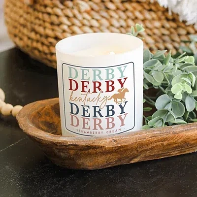 Kirkland's Kentucky Derby Strawberry Cream 2-wick Jar Candle In Multi