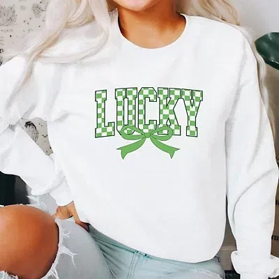Kirkland's Xlarge Lucky Bow Sweatshirt In Transparent