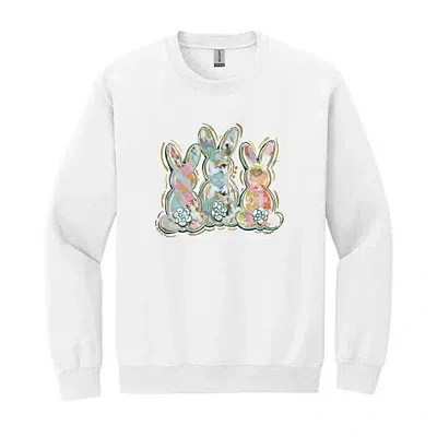 Kirkland's 2xlarge Painted Bunny Sweatshirt In White