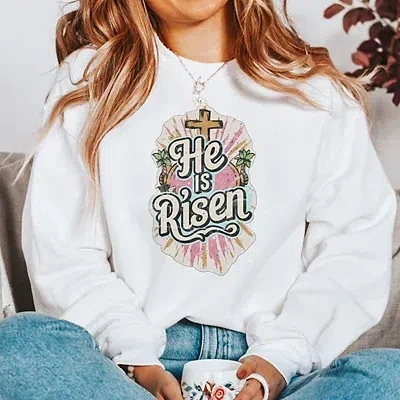 Kirkland's Medium He Is Risen Sweatshirt In Multi