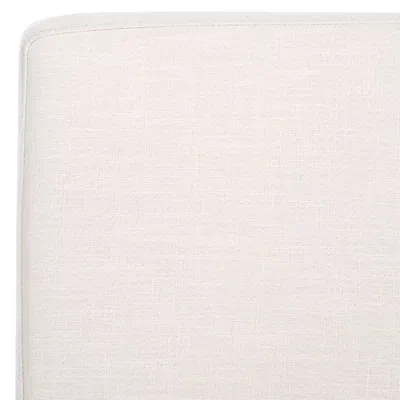 Kirkland's Bone White Linen & Walnut Olivia Accent Chair In White