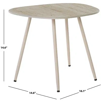 Kirkland's Stone Dixie Accent Table In Neutral