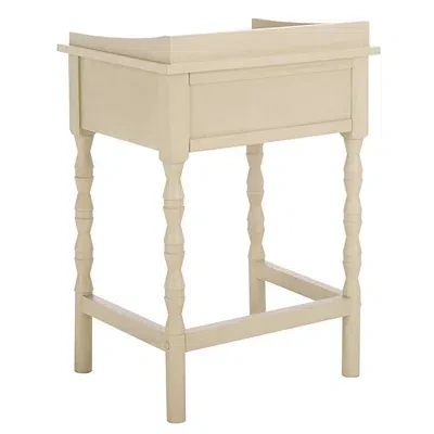 Kirkland's Sand Single Drawer Cottage Lucinda Accent Table In Neutral
