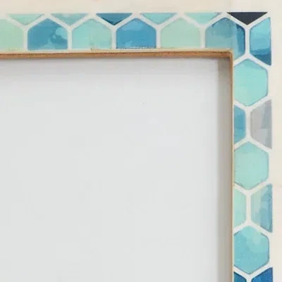 Kirkland's Honeycomb Bone Picture Frame In Blue