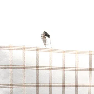 Kirkland's Plaid Outdoor Chair Cushion In White