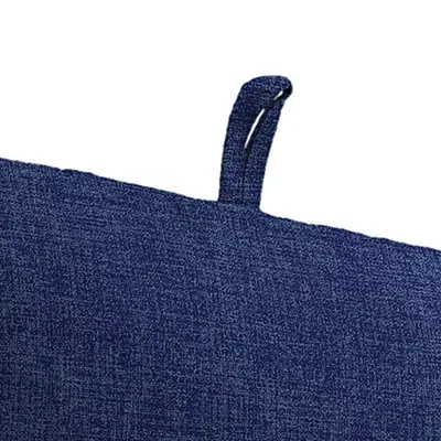Kirkland's Crosshatch Outdoor Chair Cushion In Blue