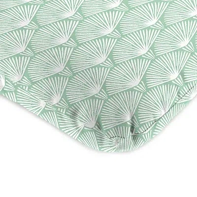 Kirkland's Seagreen Geometric Outdoor Chair Cushion In Green