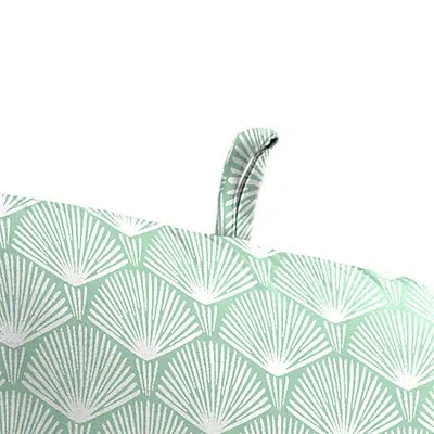 Kirkland's Seagreen Geometric Outdoor Chair Cushion In Green