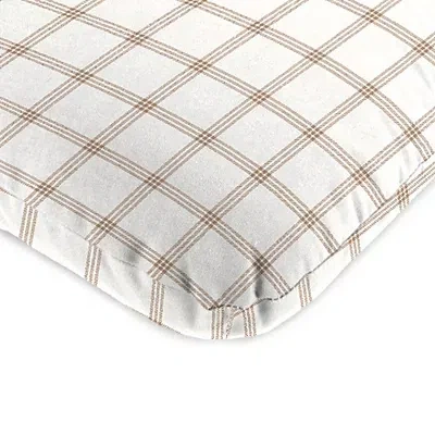 Kirkland's Plaid Outdoor Chair Cushion In White