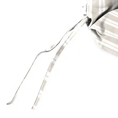 Kirkland's Sand Striped Outdoor Chair Cushion In White