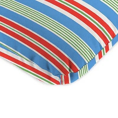 Kirkland's Striped Rolland Outdoor Chair Cushion In Multi