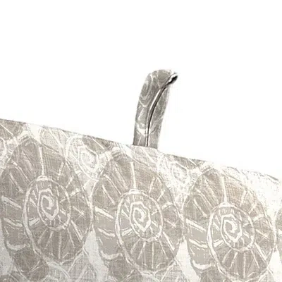 Kirkland's Conch Shell Outdoor Chair Cushion In Gray