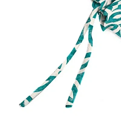 Kirkland's Celestial Teal Geometric Outdoor Chair Cushion In Green