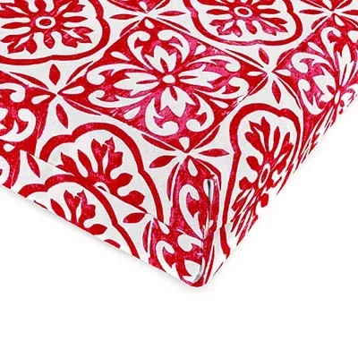 Kirkland's Saturn Red Medallion Outdoor Chair Cushion In Red