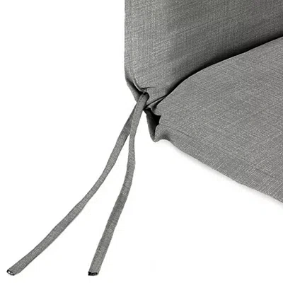 Kirkland's Graphite Gray Crosshatch Outdoor Chair Cushion In Gray