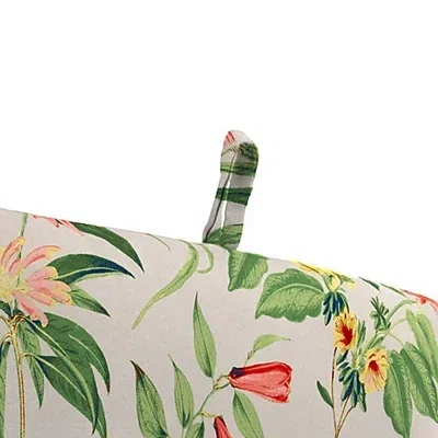 Kirkland's Norrah Tropical Outdoor Chair Cushion With Ties In Multi