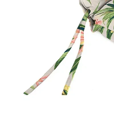 Kirkland's Norrah Tropical Outdoor Chair Cushion With Ties In Multi
