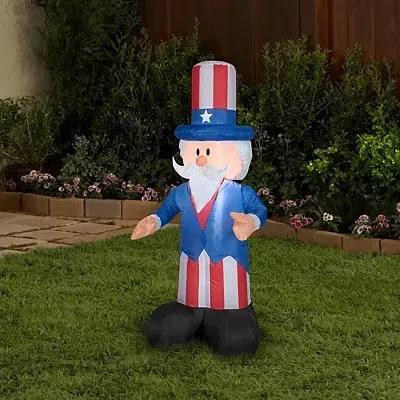 Kirkland's Led Uncle Sam Inflatable In Multi