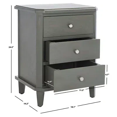 Kirkland's Elm Lianne Transitional Accent Table In Gray