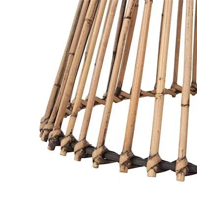 Kirkland's Honey Brown Rattan Irma Round Accent Table In Brown