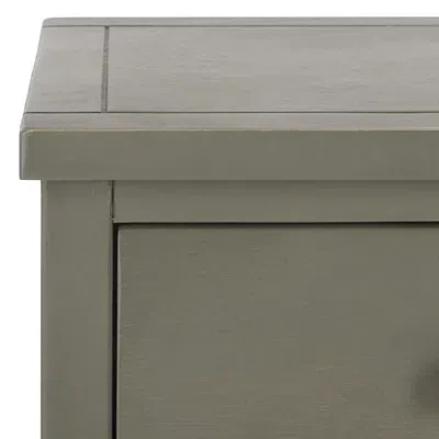 Kirkland's Ash Gray Wood 3-drawer Denise End Table In Green