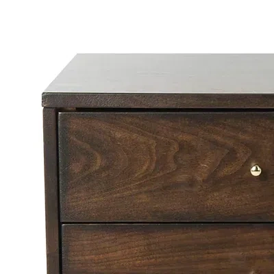 Kirkland's Walnut Wood 2-drawer Katie End Table In Brown