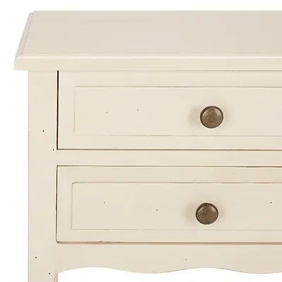 Kirkland's 2-drawer Mika Traditional Accent Table In White