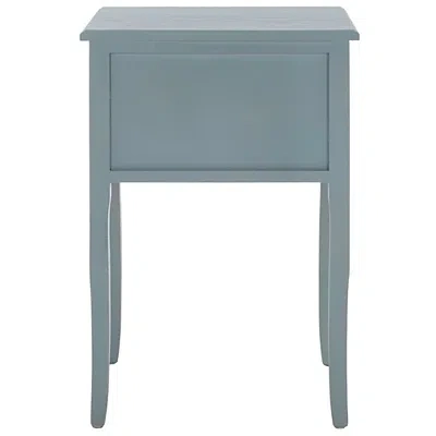 Kirkland's Vintage Blue Wood Elma 2-drawer End Table In Blue