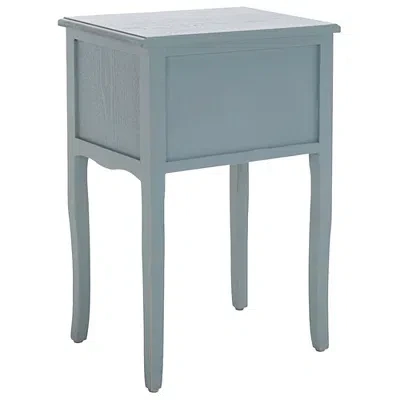 Kirkland's Vintage Blue Wood Elma 2-drawer End Table In Blue