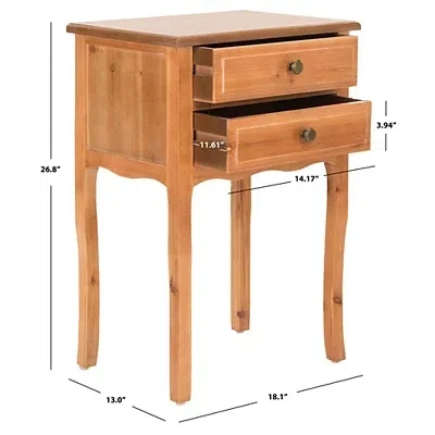 Kirkland's 2-drawer Mika Traditional Accent Table In Brown