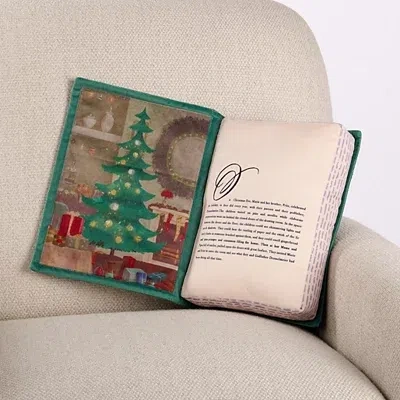 Kirkland's The Nutcracker Book Shaped Pillow In Green