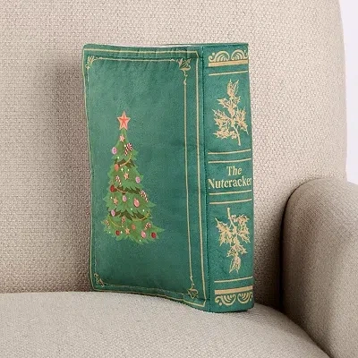 Kirkland's The Nutcracker Book Shaped Pillow In Green