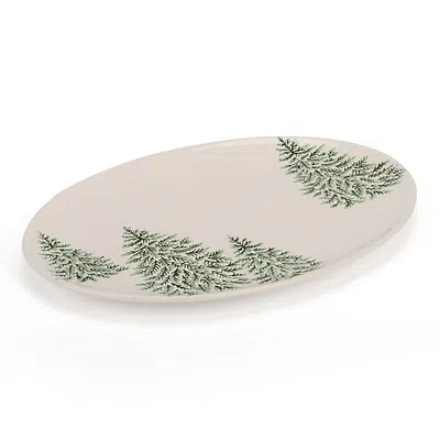 Kirkland's Evergreen Trees Embossed Serving Platter In Multi