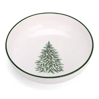 Kirkland's Evergreen Trees Embossed Serving Bowl In Multi