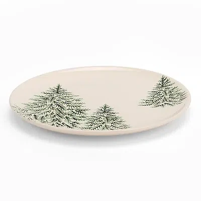 Kirkland's Evergreen Trees Embossed Salad Plate In Multi