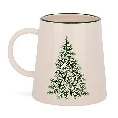 Kirkland's Evergreen Trees Embossed Mug In Multi