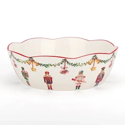 Kirkland's Holly Nutcracker Christmas Serving Bowl In Multi